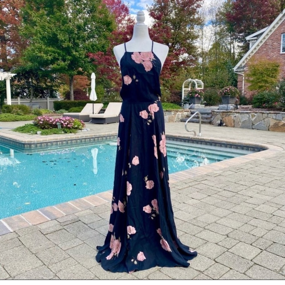 Reformation Myrtle Dress Gweneviere Maxi Floral